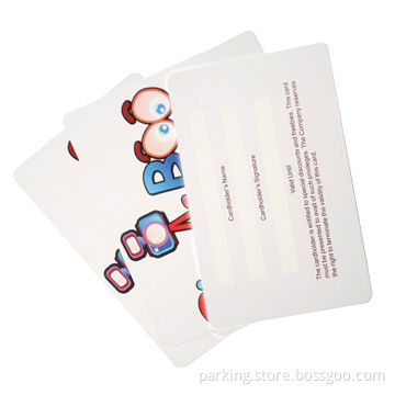 RFID card, used PET or PVC material, with printing